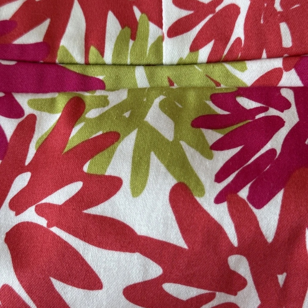 Pappagallo Hot Pink & Lime Floral Ankle Jeans pink (sand and melon) 10 nwt - Picture 5 of 16